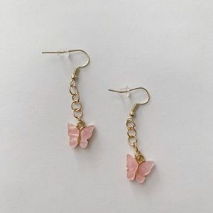 Handmade butterfly earrings